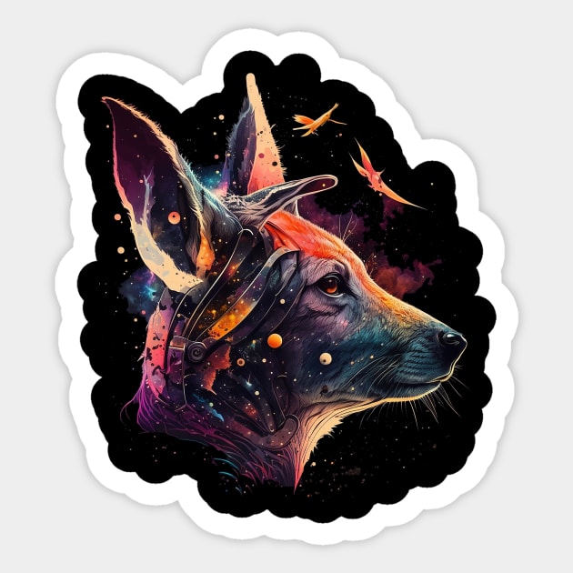 space animal Sticker by a cat cooking